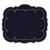 Linho Scalloped Rectangular Placemat In Navy & White -Selected Home Goods Store 102NAVY Linho Rectangular Placemat Navy Skyros Designs 1a125506 b239 40d5 ae3f c169427cdca2