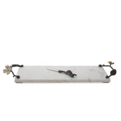 Michael Aram Dogwood Cheese Board W/ Knife, Small