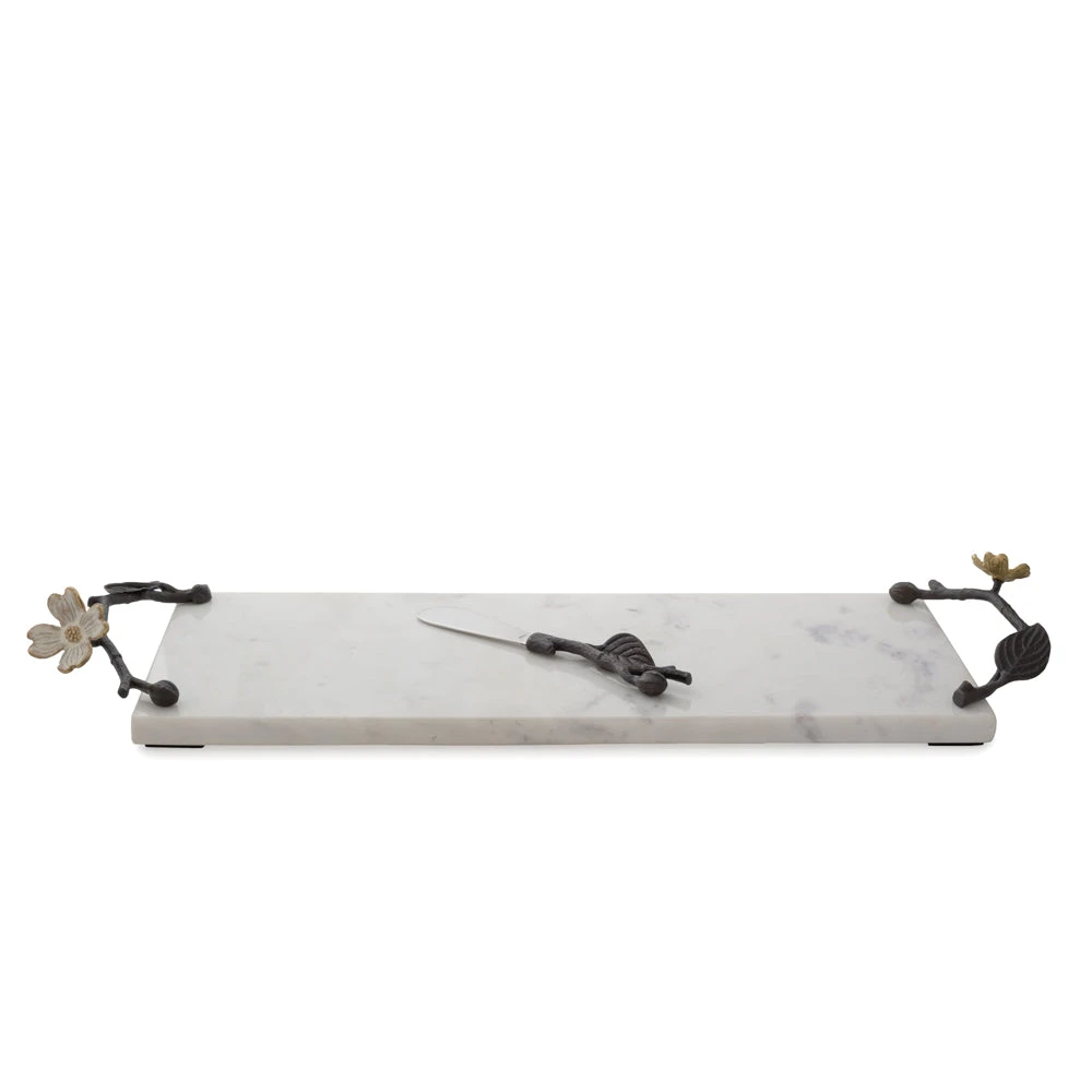 Michael Aram Dogwood Cheese Board W/ Knife, Small 3 Michael Aram Dogwood Cheese Board W/ Knife, Small