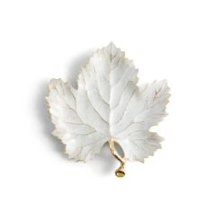 Michael Aram Winter Leaves Grape Leaf Dish