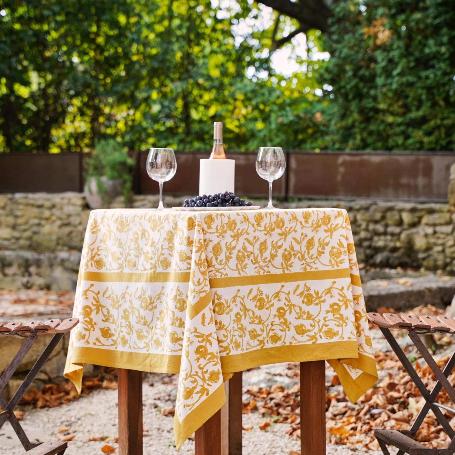 Granada Mustard Tablecloth 4 Granada Mustard Tablecloth - Image 2