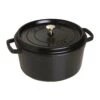 Staub 7QT Round Cocotte In Black 1 Staub 7QT Round Cocotte In Black -Selected Home Goods Store 40500 281 0 1