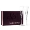Simon Pearce Hartland Champagne Flutes In A Gift Box, Set Of 2 -Selected Home Goods Store 5921 hartlandchampagneflutesinagiftboxsetof2
