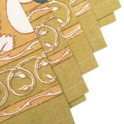 Granada Harvest Mustard & Blue Napkin -Selected Home Goods Store 93 01 5 napkins3