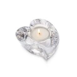 Simon Pearce Twist Heart Tealight In Gift Box