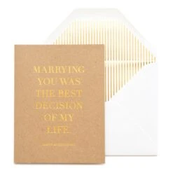 Best Decision Anniversary Card