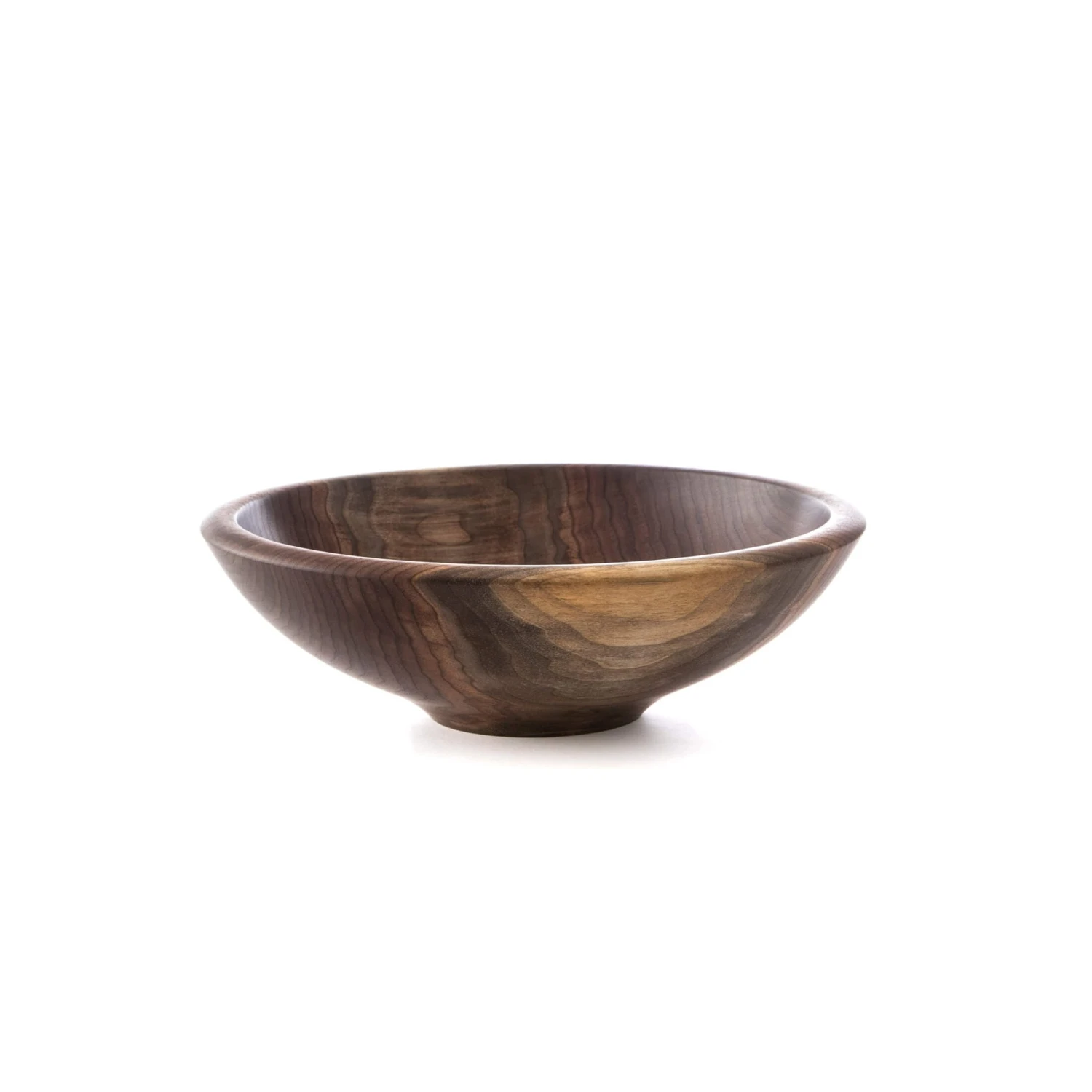 Andrew Pearce Black Walnut Wood Champlain Bowl, 12" 3 Andrew Pearce Black Walnut Wood Champlain Bowl, 12"