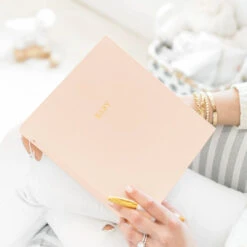 Baby Book In Flax -Selected Home Goods Store BabyBook palepink