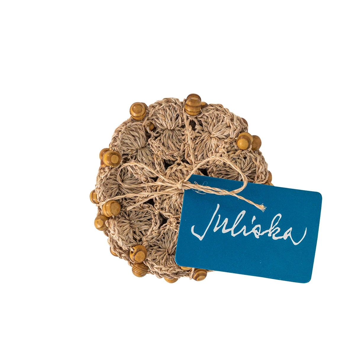 Juliska Macrame Natural Coaster Set 5 Juliska Macrame Natural Coaster Set - Image 3