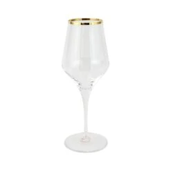Vietri Contessa Gold Water Glass