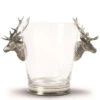 Pewter Deer Head Ice Bucket 1 Pewter Deer Head Ice Bucket -Selected Home Goods Store D126L