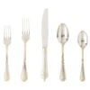 Juliska Berry & Thread Bright Satin W/ Gold Accents 5 Piece Flatware Set