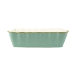 Vietri Italian Bakers Aqua Rectangular, Medium