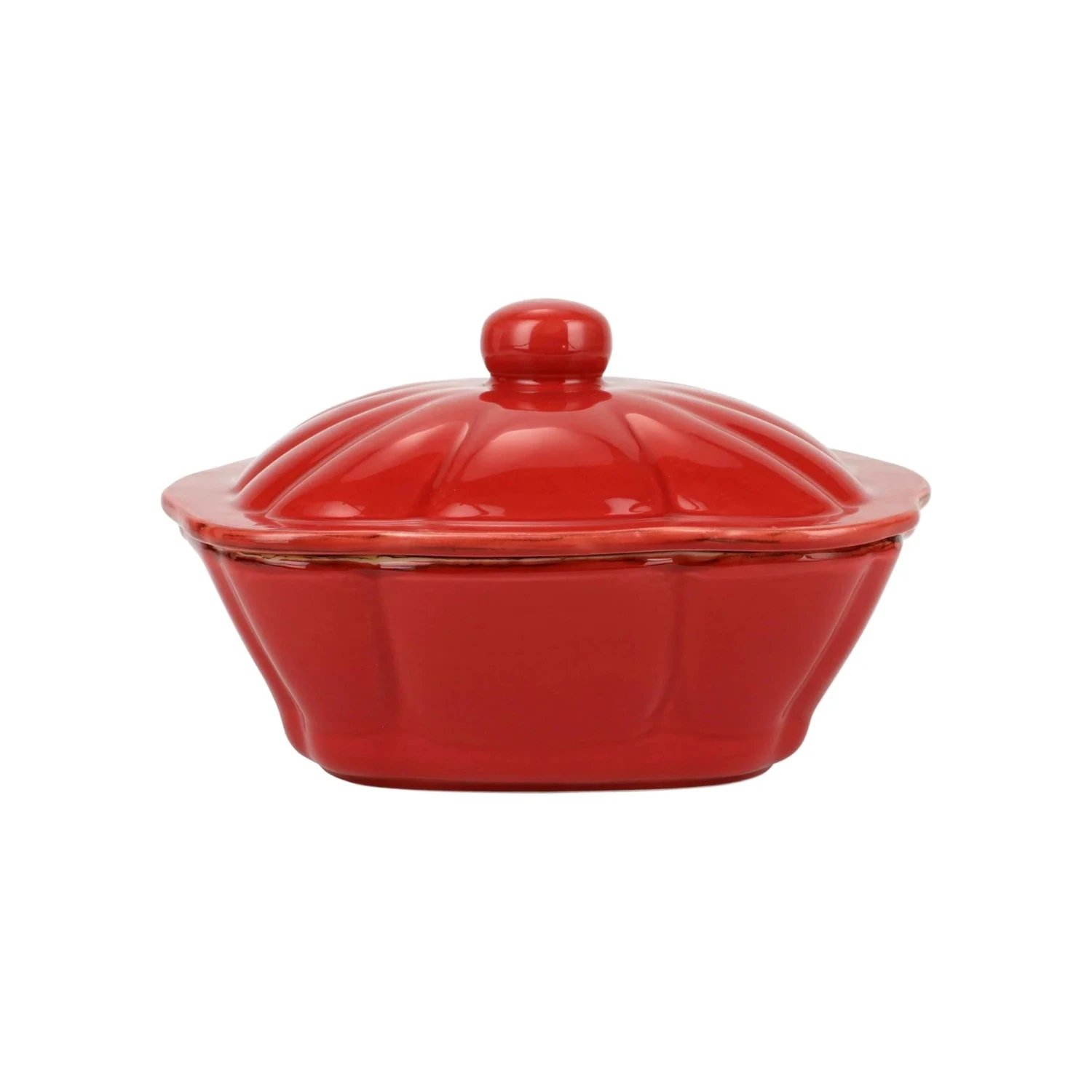 Vietri Italian Bakers Red Covered Casserole 3 Vietri Italian Bakers Red Covered Casserole