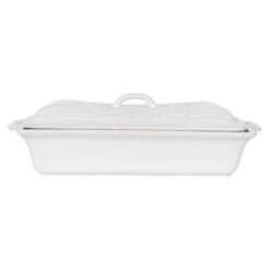 Juliska Berry & Thread Whitewash Lidded Rectangular Baker 13" -Selected Home Goods Store JA153 Wimg3 1c