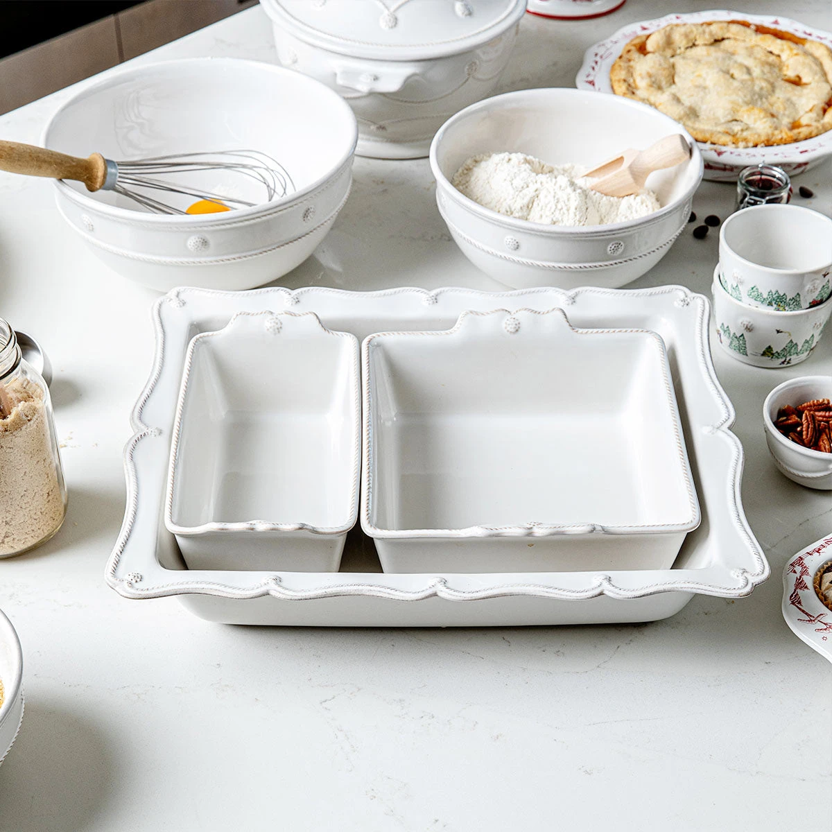 Juliska Berry & Thread Whitewash Loaf Pan NEW 8 Juliska Berry & Thread Whitewash Loaf Pan NEW - Image 6