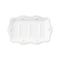 Juliska Berry & Thread Whitewash Soap & Sponge Dish