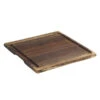 Andrew Pearce Black Walnut Wood Live Edge Board W/ Juice Groove, Large -Selected Home Goods Store JT LgSqBW