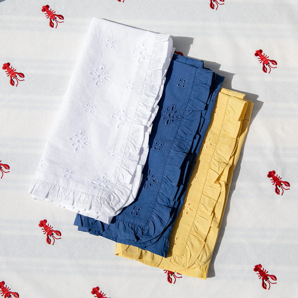 Juliska Eyelet Navy Napkin 7 Juliska Eyelet Navy Napkin - Image 5