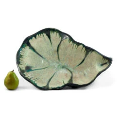 Ae Ceramics Oyster Series Coffee Table Bowl In Mint & Charcoal