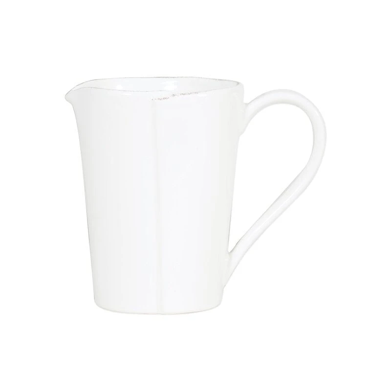 Vietri Lastra Melamine White Pitcher 3 Vietri Lastra Melamine White Pitcher