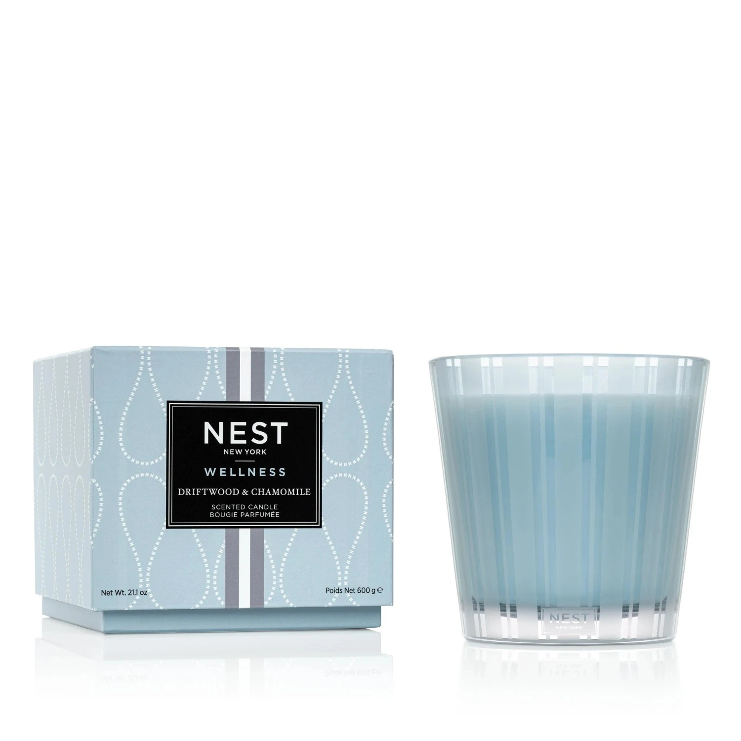 Nest Driftwood & Chamomile Wellness 3-Wick Candle 3 Nest Driftwood & Chamomile Wellness 3-Wick Candle