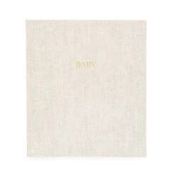 Baby Book In Flax