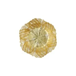 Vietri Rufolo Glass Gold Flower Bowl, Small -Selected Home Goods Store RUF 5271 1