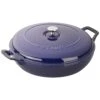 Staub 3.5QT Braiser In Dark Blue -Selected Home Goods Store STAUBCASTIRON BRAISERSSAUTEPANS dark blue 2