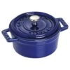Staub 0.25QT Mini Cocotte In Dark Blue -Selected Home Goods Store STAUBCASTIRON MINIS.25qt dkblue 1