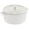 Staub 5.5QT Round Cocotte In White -Selected Home Goods Store Staub Cocotte Round 5.5QT White