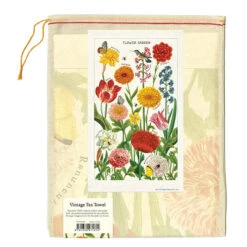 Flower Garden Tea Towel -Selected Home Goods Store TT FLRGRD 4