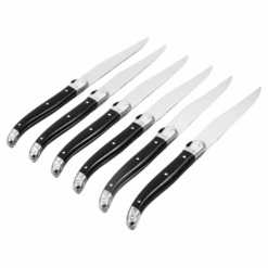 Laguiole Black Steak Knife Set