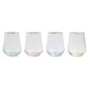 Vietri Assorted Rainbow Stemless Wine Glass Set -Selected Home Goods Store VBOW 52121