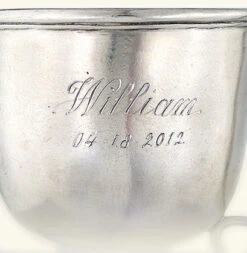 Match Pewter Baby Cup W/ Handle -Selected Home Goods Store a466.0engraved