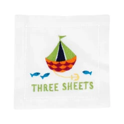 August Morgan Three Sheets Cocktail Napkins