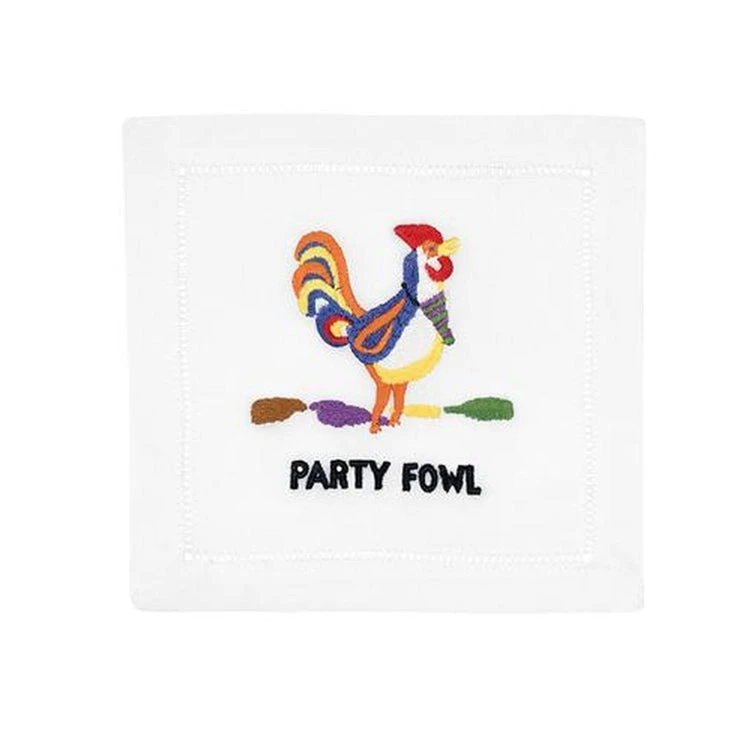 August Morgan Party Fowl Cocktail Napkins 3 August Morgan Party Fowl Cocktail Napkins
