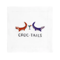 August Morgan Croc-Tails Cocktail Napkins