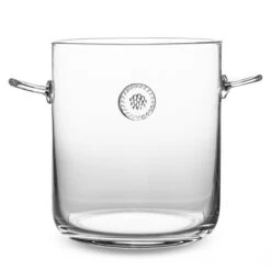 Juliska Berry & Thread Glass Ice Bucket W/ Tongs -Selected Home Goods Store b721 c