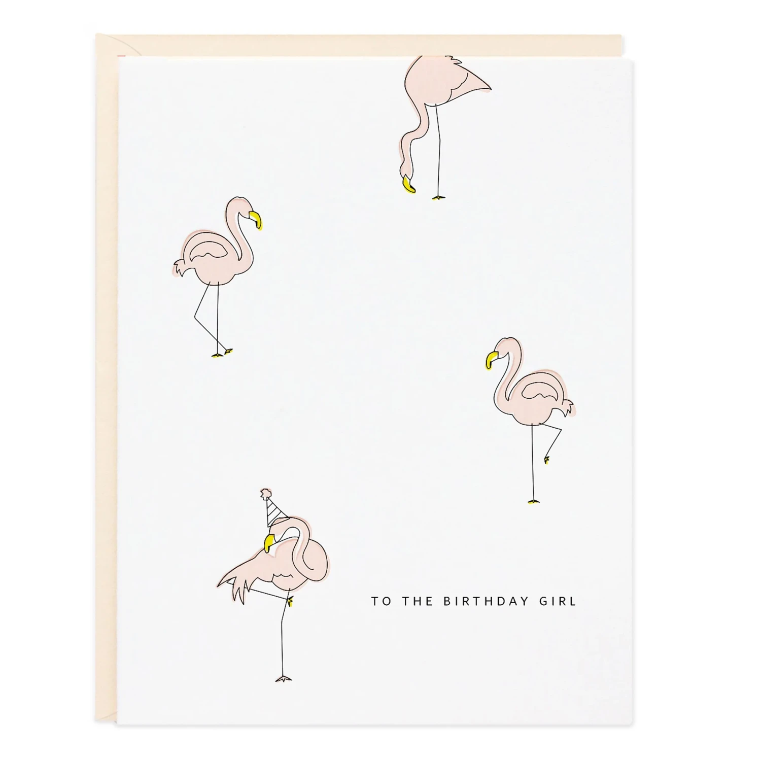 Birthday Girl Flamingo Card 3 Birthday Girl Flamingo Card