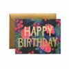 Floral Foil Birthday Card -Selected Home Goods Store birthday gcb018 floral foil 01