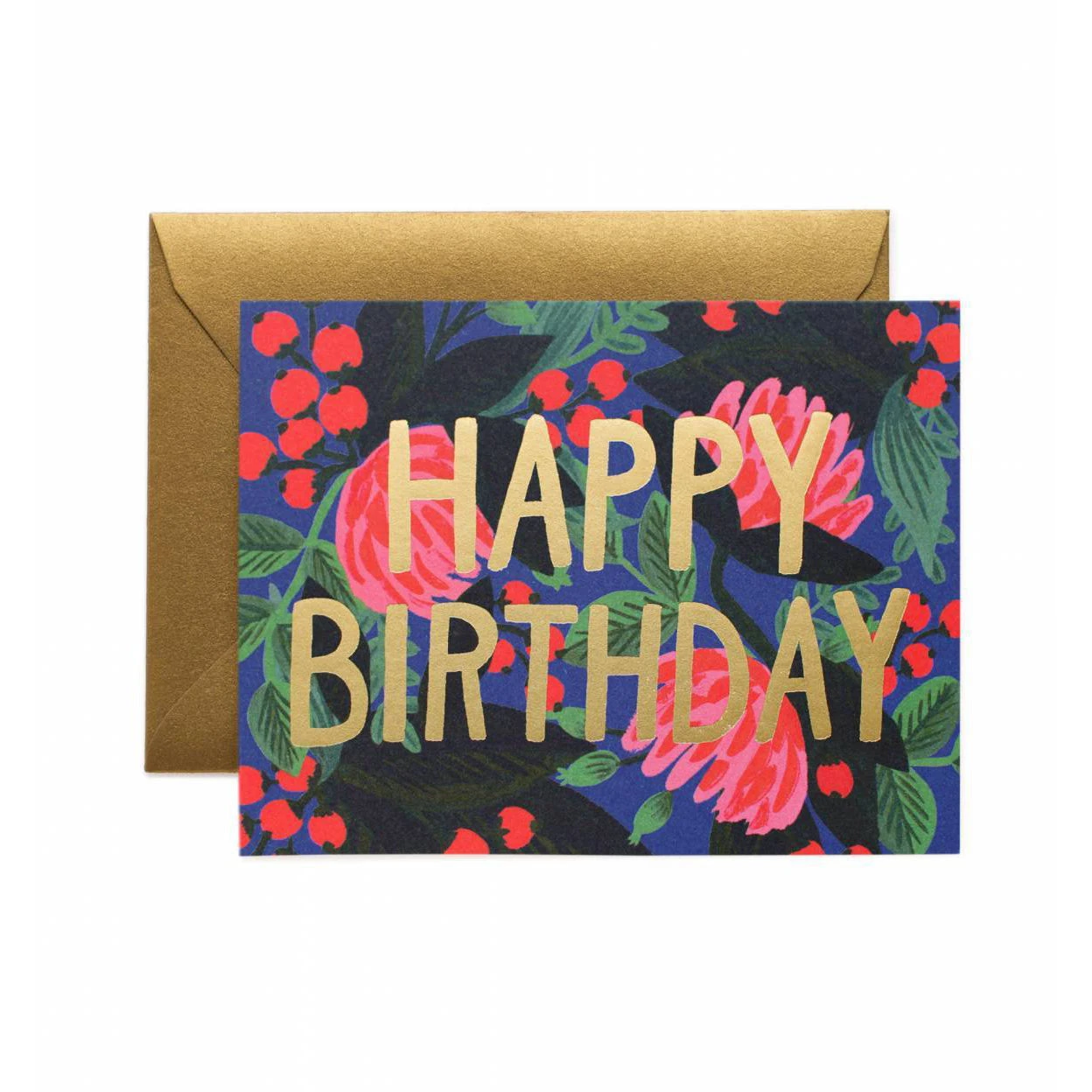 Floral Foil Birthday Card 3 Floral Foil Birthday Card