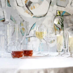 Juliska Amalia Full Body White Wine (Chardonnay) -Selected Home Goods Store boho glass 1 3