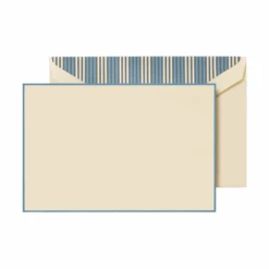 Crane & Co. French Blue Bordered Cards