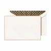 Crane & Co. Gold Border On Pearl White Notes 1 Crane & Co. Gold Border On Pearl White Notes -Selected Home Goods Store cc39041 2