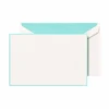 Crane & Co. Aqua Bordered Cards 1 Crane & Co. Aqua Bordered Cards -Selected Home Goods Store cc39061