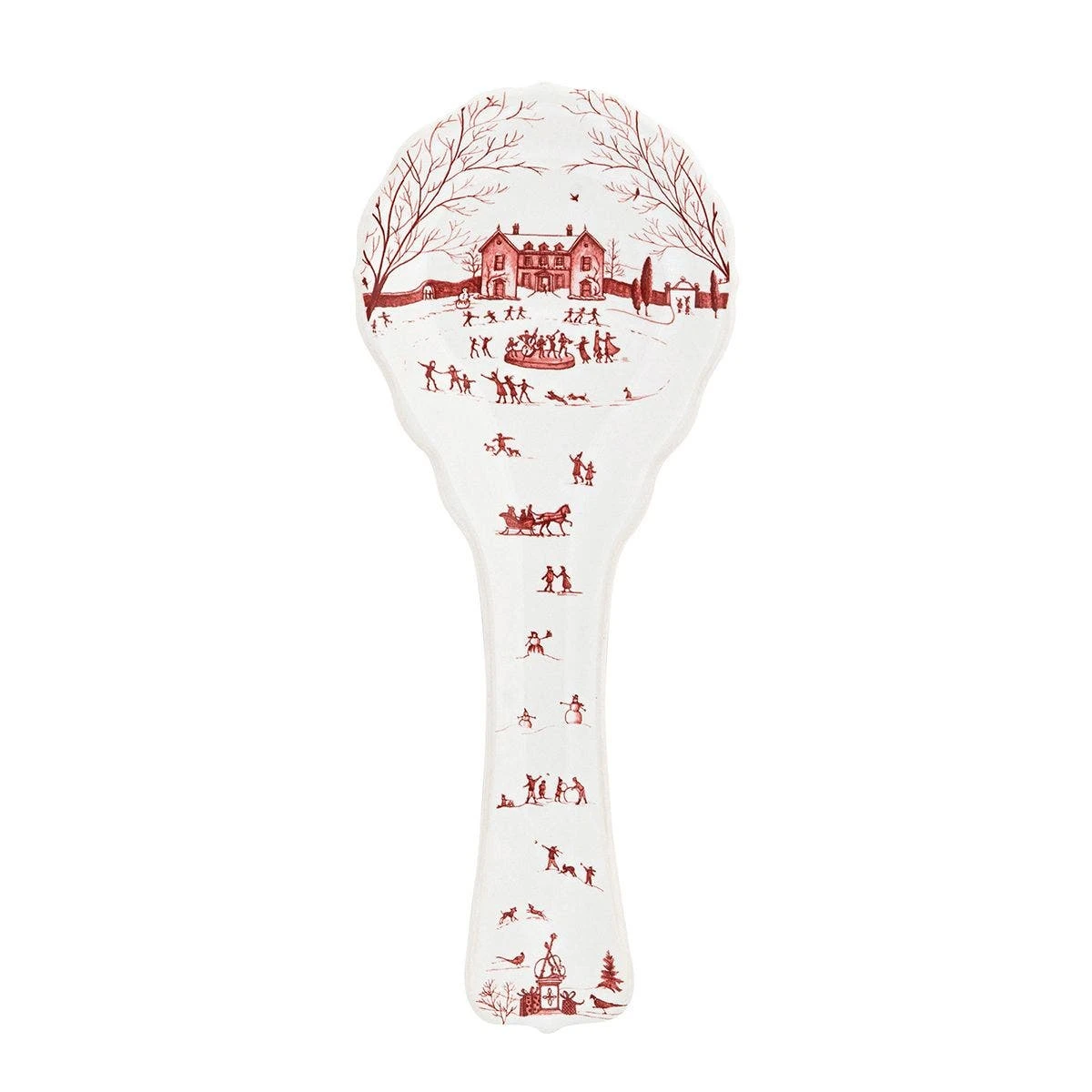 Juliska Country Estate Winter Frolic Ruby Spoon Rest 3 Juliska Country Estate Winter Frolic Ruby Spoon Rest