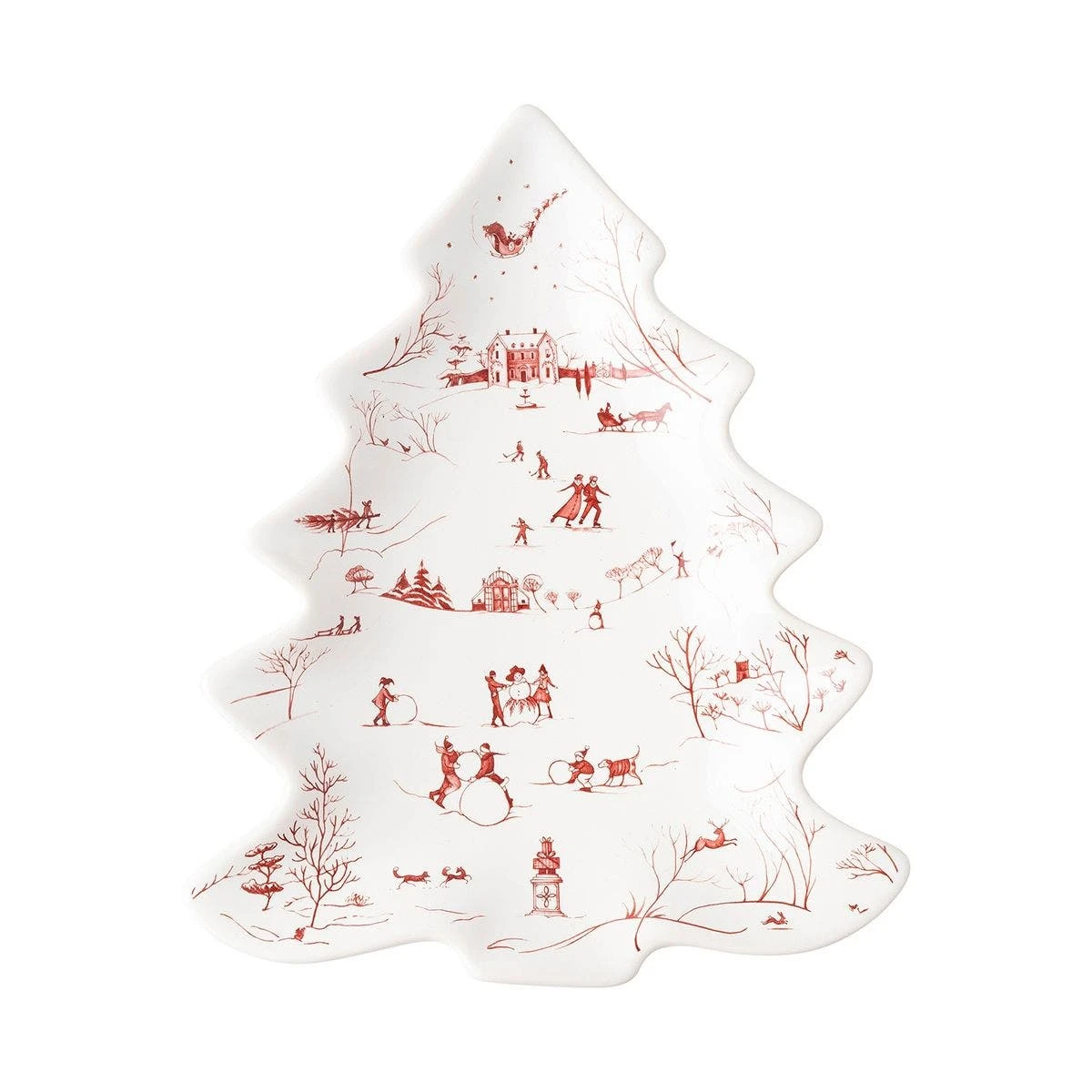 Juliska Country Estate Winter Frolic Ruby Small Tree Tray 3 Juliska Country Estate Winter Frolic Ruby Small Tree Tray