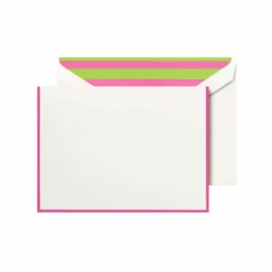 Crane & Co. Raspberry Bordered Notes