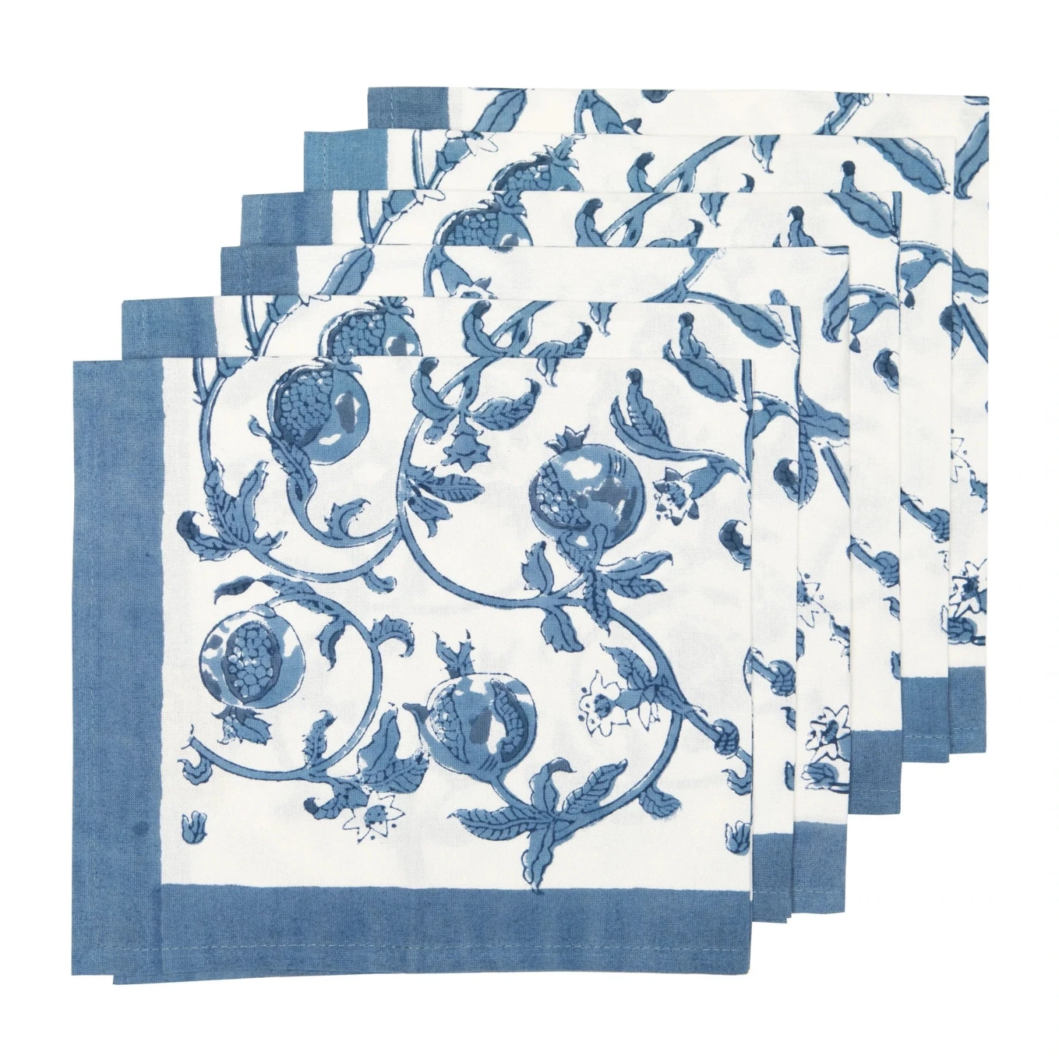 Granada Cornflower Blue Napkin 4 Granada Cornflower Blue Napkin - Image 2